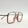 Men Women Aviator Geometric Metal Acetate Bronzebrown Medium Eyeglasses Efagmpum1 03 by Eye9 Optics