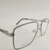 Men Women Aviator Geometric Metal Blacksilver Large Eyeglasses Efagmul1 03 by Eye9 Optics