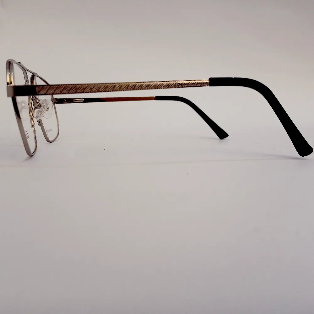Men Women Aviator Geometric Metal Blacksilver Large Eyeglasses Efagmul2 04 by Eye9 Optics