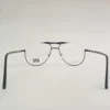 Men Women Aviator Metal Halfrim Black Large Eyeglasses Ehaomul1 05 by Eye9 Optics