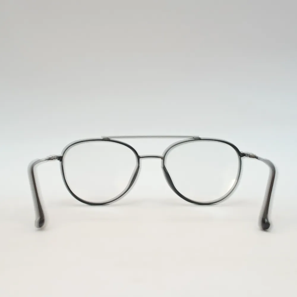 Men Women Aviator Oval Metal Acetate Black Medium Eyeglasses Efaompum1 05 by Eye9 Optics