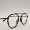 Men Women Aviator Oval Metal Acetate Black Medium Eyeglasses Efaompum1 08 by Eye9 Optics