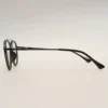 Men Women Aviator Oval Metal Acetate Black Medium Eyeglasses Efaompum1 09 by Eye9 Optics