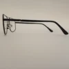 Men Women Aviator Oval Metal Blacksilver Medium Eyeglasses Efaomum3 04 by Eye9 Optics