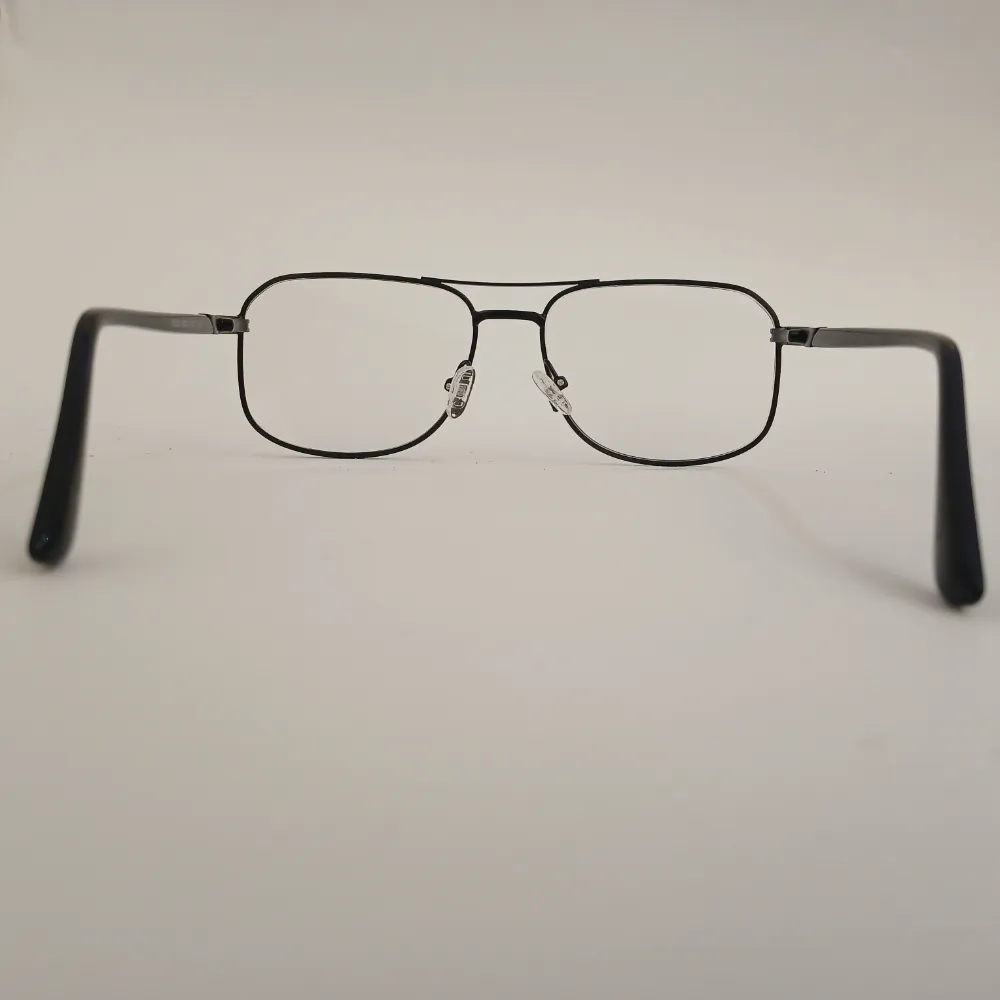 Men Women Aviator Oval Metal Blacksilver Medium Eyeglasses Efaomum3 05 by Eye9 Optics