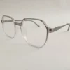 Men Women Geometric Acetate Metal Transparentgrey Medium Eyeglasses Efgpmum1 02 by Eye9 Optics