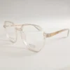Men Women Geometric Acetate Transparentskin Medium Eyeglasses Efgpum1 02 by Eye9 Optics