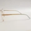 Men Women Geometric Acetate Transparentskin Medium Eyeglasses Efgpum1 04 by Eye9 Optics