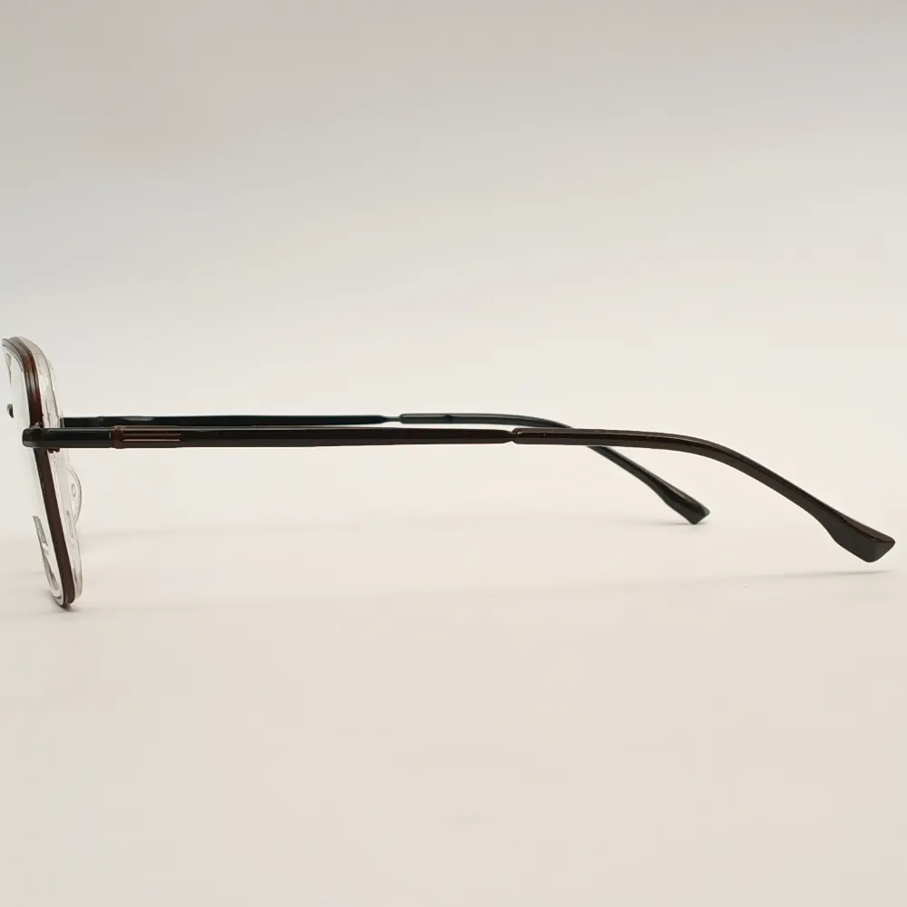 Men Women Geometric Metal Acetate Transparentblack Medium Eyeglasses Efgmpum3 04 by Eye9 Optics