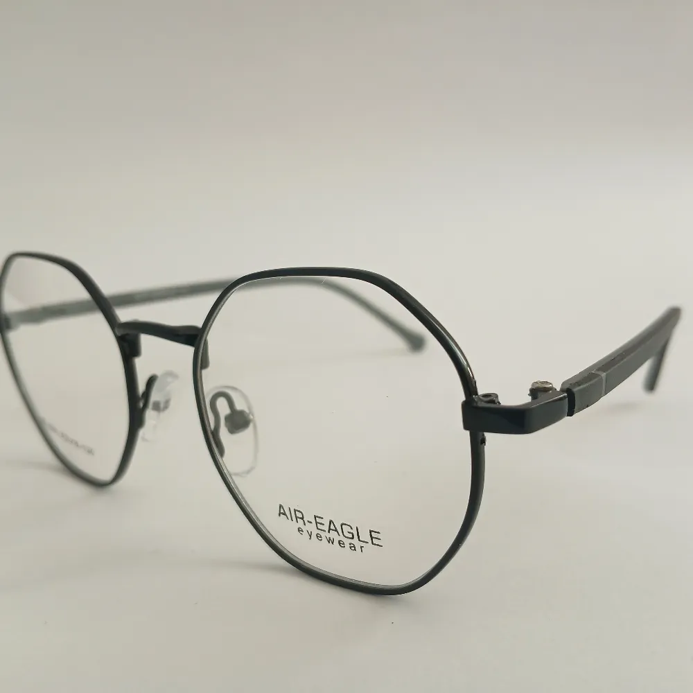 Men Women Geometric Metal Black Small Eyeglasses Efgmus1 07 by Eye9 Optics