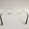 Men Women Geometric Metal Blackgold Medium Eyeglasses Efgmum3 05 by Eye9 Optics