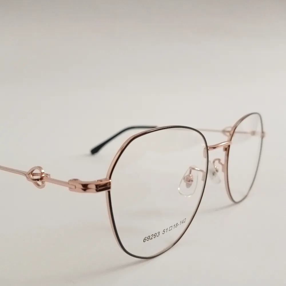 Men Women Geometric Oval Metal Blackrosegold Medium Eyeglasses Efgomum1 03 by Eye9 Optics