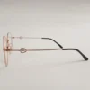 Men Women Geometric Oval Metal Blackrosegold Medium Eyeglasses Efgomum1 04 by Eye9 Optics