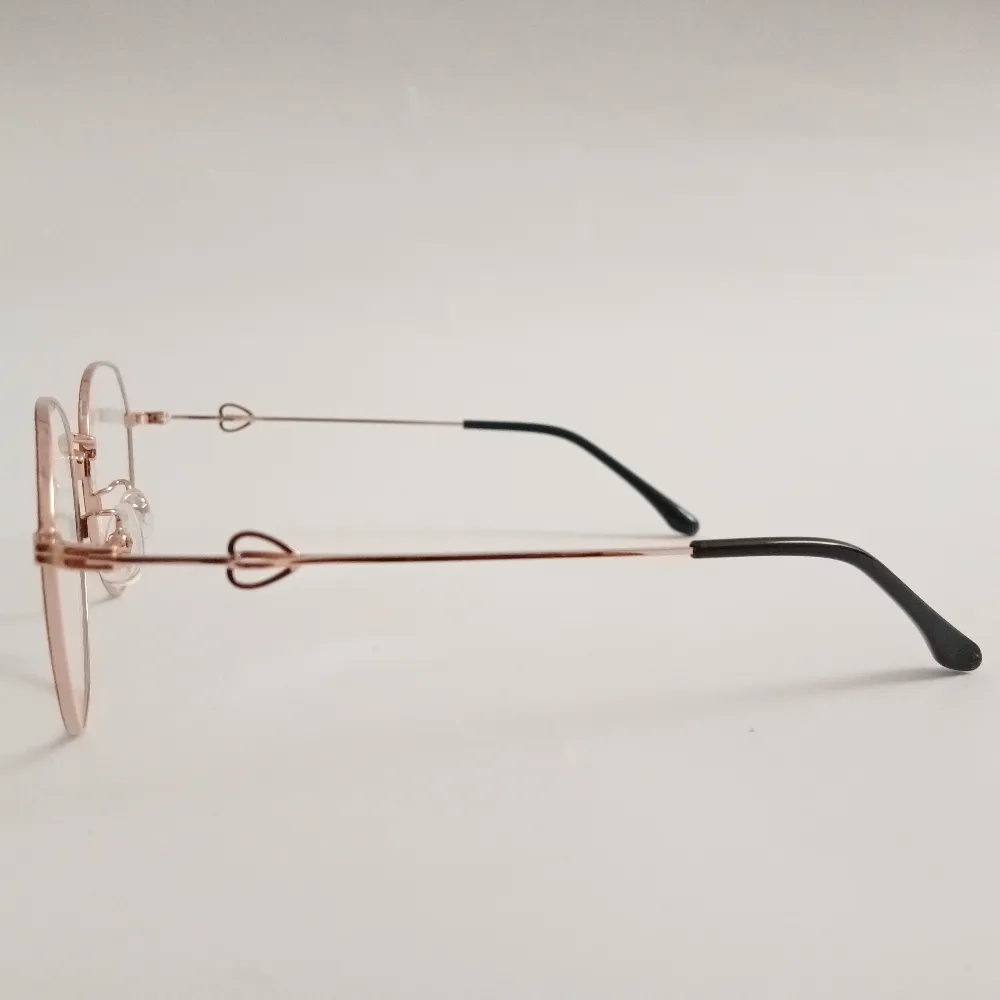Men Women Geometric Oval Metal Blackrosegold Medium Eyeglasses Efgomum1 04 by Eye9 Optics