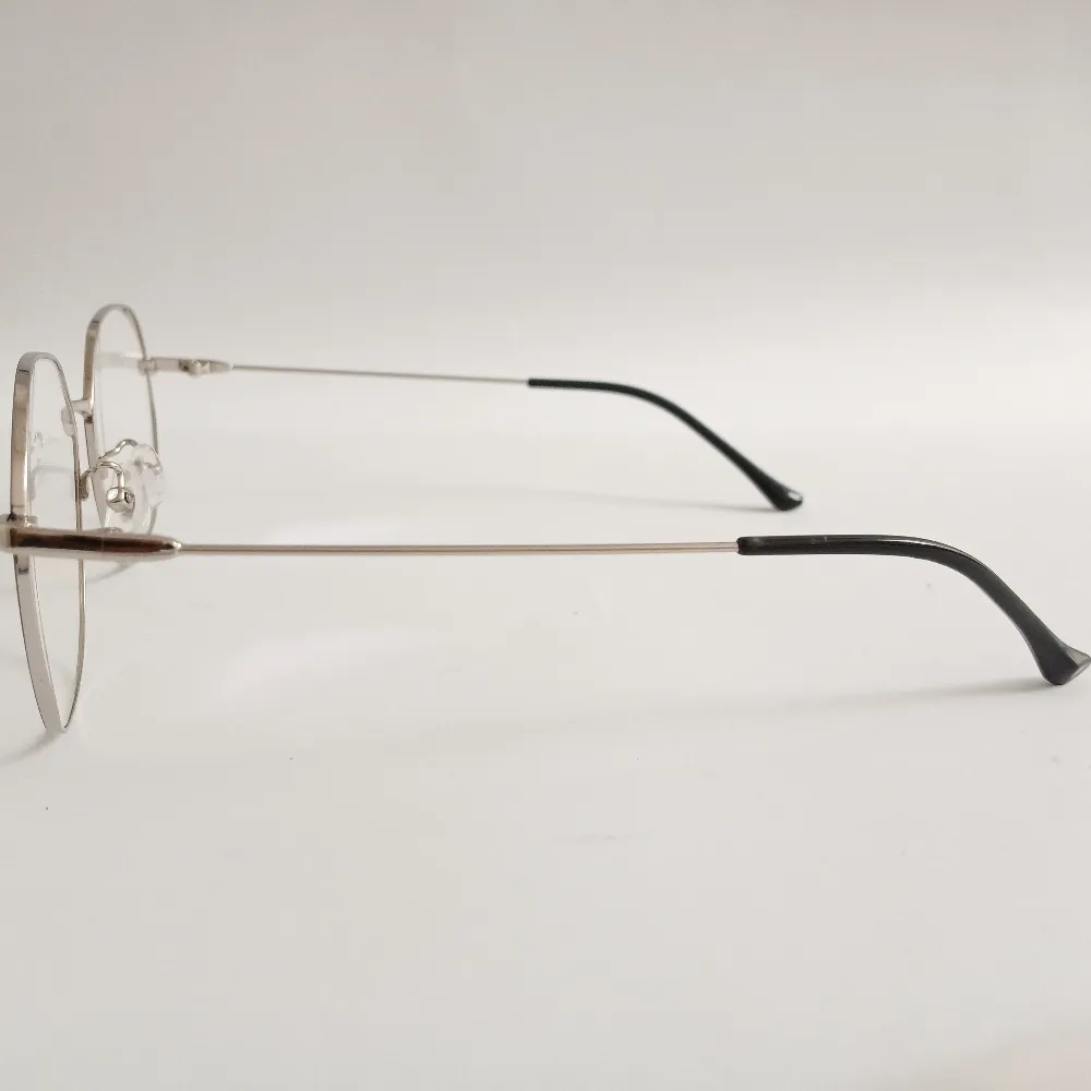 Men Women Geometric Oval Metal Blacksilver Large Eyeglasses Efgomul1 04 by Eye9 Optics