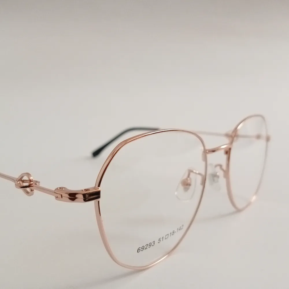 Men Women Geometric Oval Metal Rosegold Medium Eyeglasses Efgomum1 02 by Eye9 Optics