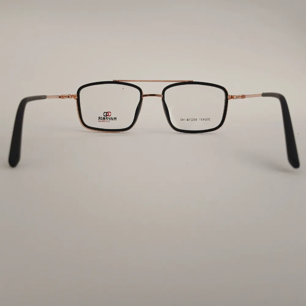 Men Women Navigator Metal Acetate Blackcoppergold Medium Eyeglasses Efasmpum3 05 by Eye9 Optics