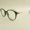 Men Women Oval Acetate Metal Blackgold Small Eyeglasses Efopmus1 02 by Eye9 Optics