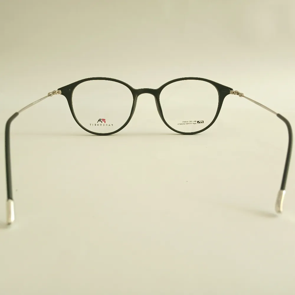 Men Women Oval Acetate Metal Blackgold Small Eyeglasses Efopmus1 05 by Eye9 Optics