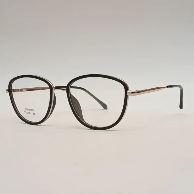 Men Women Oval Metal Acetate Blacksilver Large Eyeglasses Efompul1 01 by Eye9 Optics