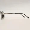 Men Women Oval Metal Acetate Blacksilver Large Eyeglasses Efompul1 04 by Eye9 Optics