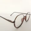 Men Women Oval Metal Acetate Bronzebrown Medium Eyeglasses Efompum2 003 by Eye9 Optics