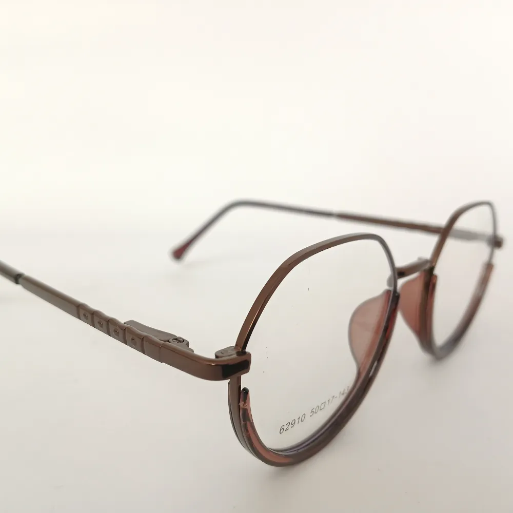 Men Women Oval Metal Acetate Bronzebrown Medium Eyeglasses Efompum2 003 by Eye9 Optics