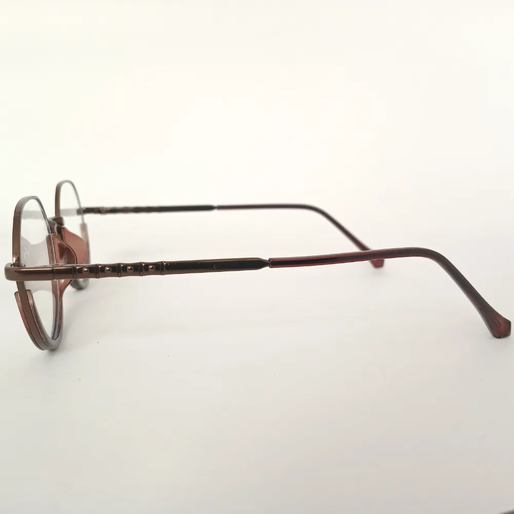 Men Women Oval Metal Acetate Bronzebrown Medium Eyeglasses Efompum2 004 by Eye9 Optics