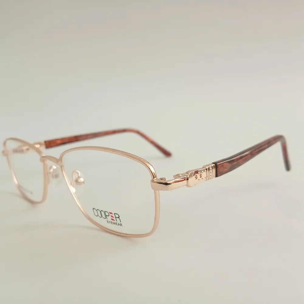 Men Women Oval Metal Goldbrown Medium Eyeglasses Efomum6 02 by Eye9 Optics