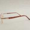 Men Women Oval Metal Goldbrown Medium Eyeglasses Efomum6 04 by Eye9 Optics