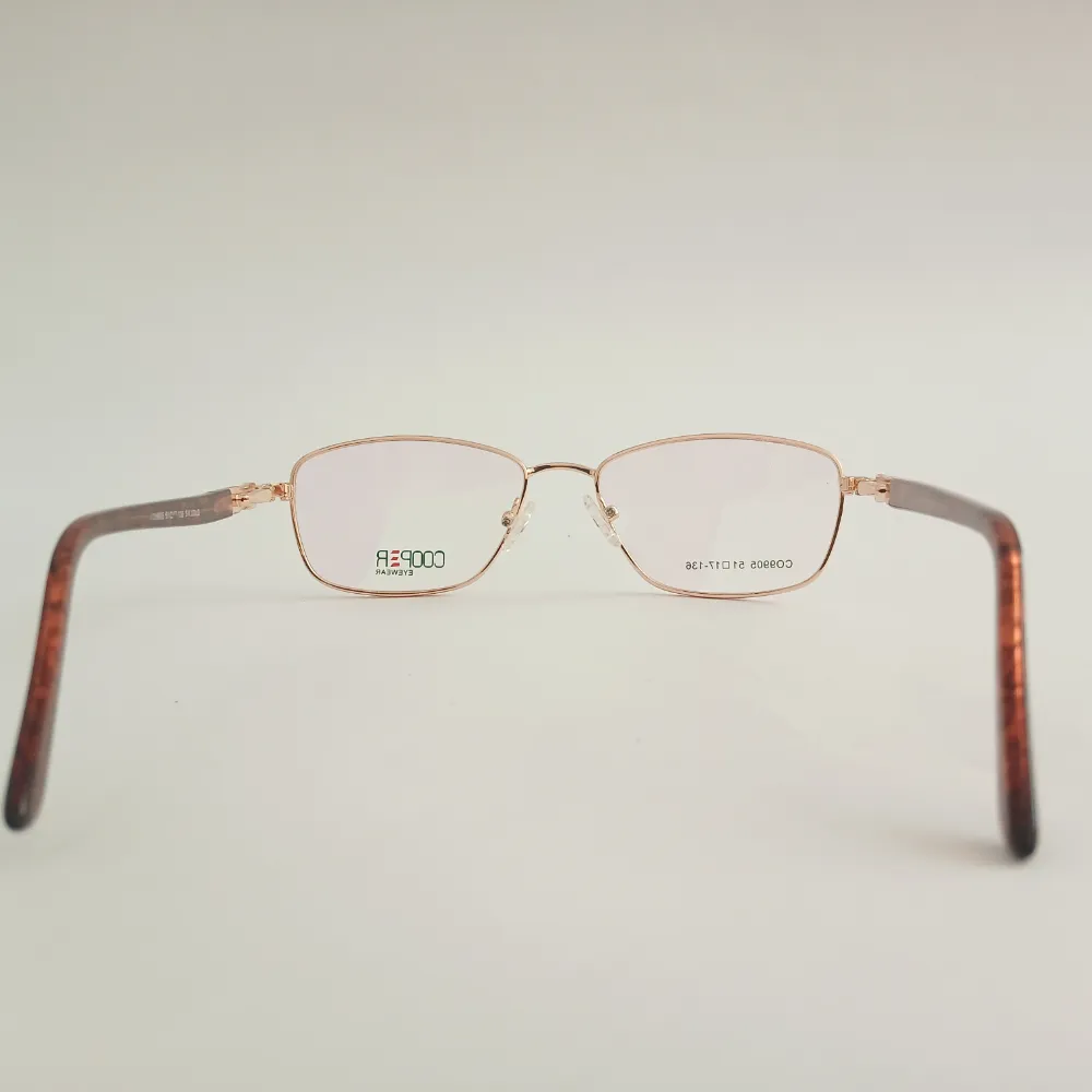 Men Women Oval Metal Goldbrown Medium Eyeglasses Efomum6 05 by Eye9 Optics