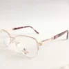 Men Women Oval Metal Halfrim Gold Medium Eyeglasses Ehomum3 02 by Eye9 Optics