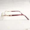 Men Women Oval Metal Halfrim Gold Medium Eyeglasses Ehomum3 04 by Eye9 Optics