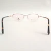 Men Women Oval Metal Halfrim Gold Medium Eyeglasses Ehomum4 05 by Eye9 Optics