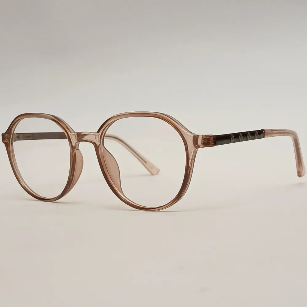 Men Women Oval Metal Transparentbrown Medium Eyeglasses Efopum1 02 by Eye9 Optics