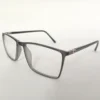 Men Women Rectangle Acetate Black Medium Eyeglasses Efspum6 002 by Eye9 Optics