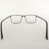 Men Women Rectangle Acetate Black Medium Eyeglasses Efspum6 005 by Eye9 Optics