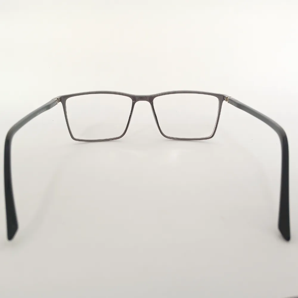 Men Women Rectangle Acetate Black Medium Eyeglasses Efspum6 005 by Eye9 Optics