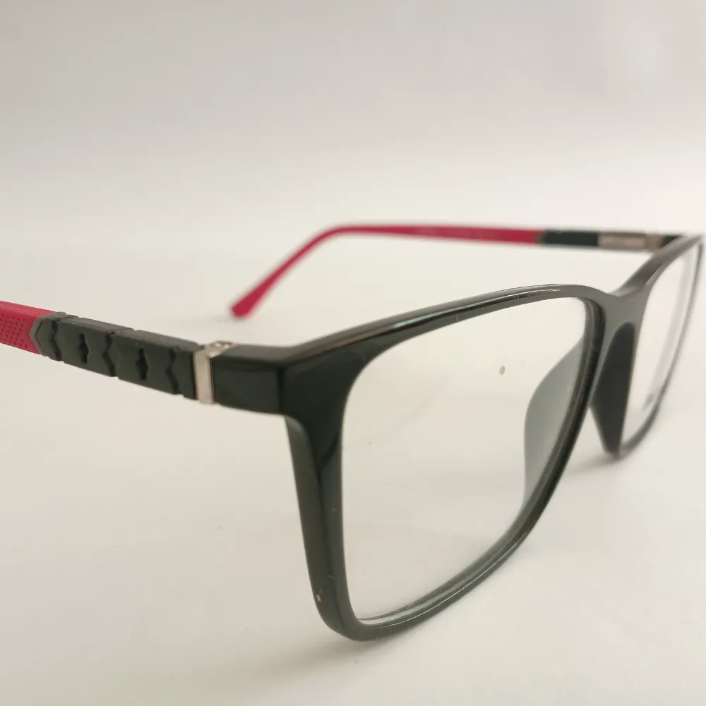 Men Women Rectangle Acetate Blackred Large Eyeglasses Efspul1 03 by Eye9 Optics