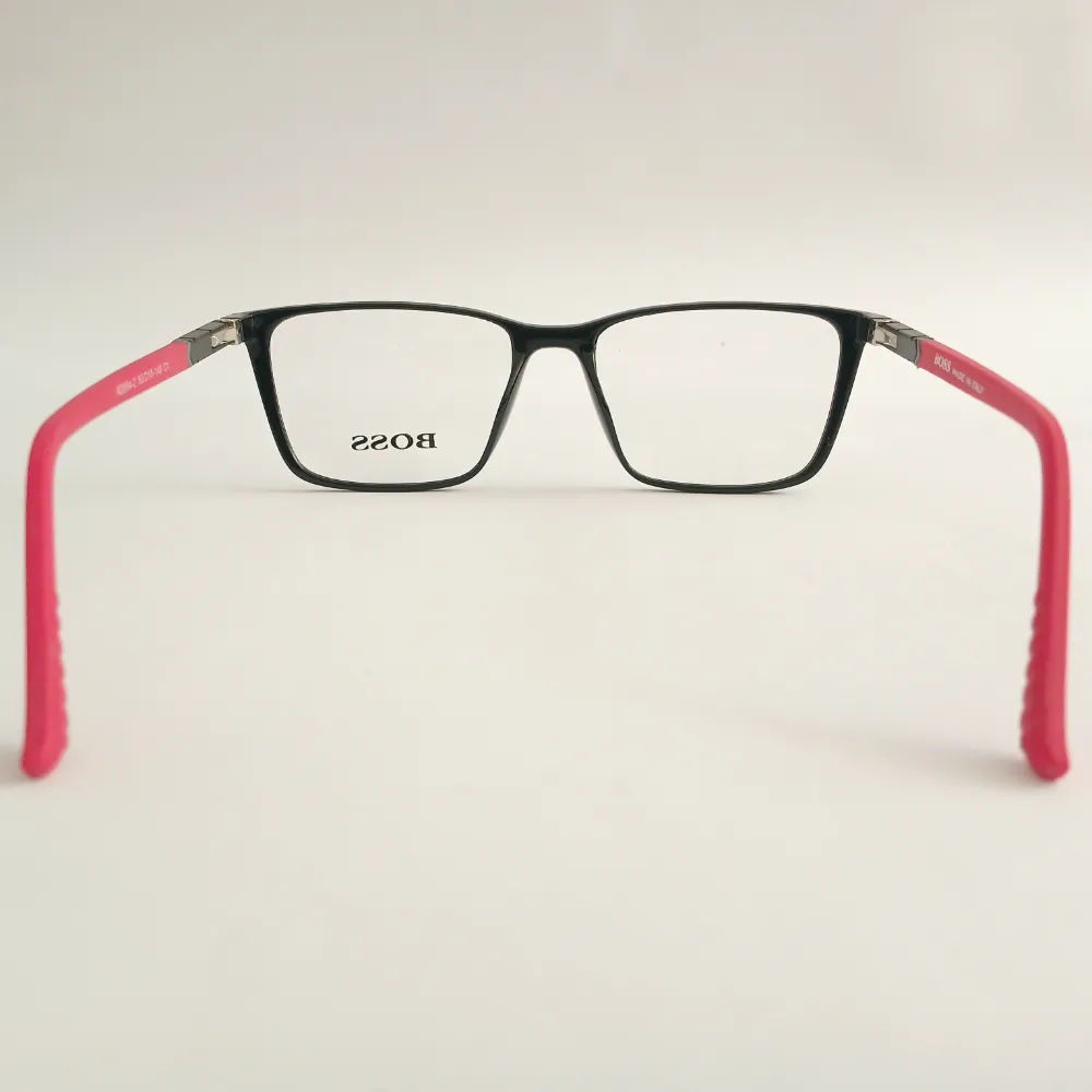 Men Women Rectangle Acetate Blackred Large Eyeglasses Efspul1 05 by Eye9 Optics