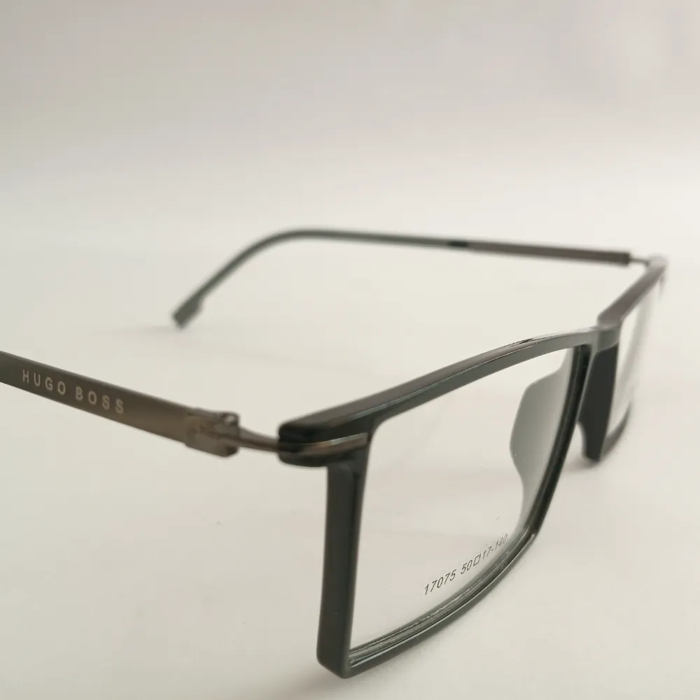Men Women Rectangle Acetate Metal Blackgrey Medium Eyeglasses Efspmum1 03 by Eye9 Optics