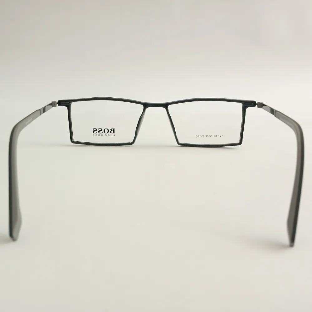 Men Women Rectangle Acetate Metal Blackgrey Medium Eyeglasses Efspmum1 05 by Eye9 Optics
