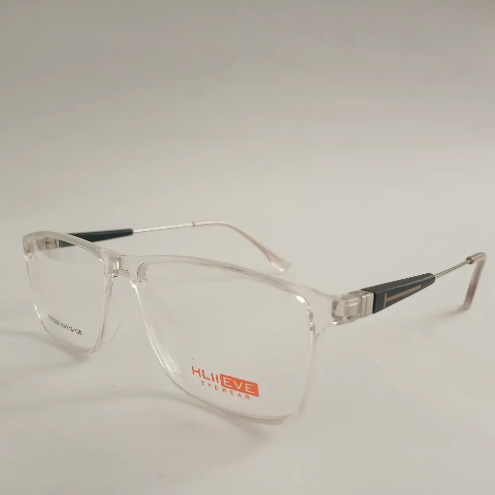 Men Women Rectangle Acetate Metal Transparentsilver Large Eyeglasses Efspmul1 02 by Eye9 Optics