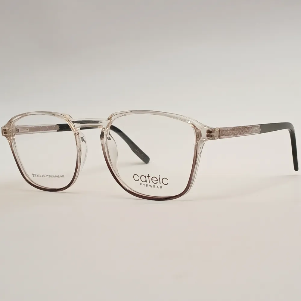 Men Women Rectangle Acetate Transparentblack Medium Eyeglasses Efspum2 02 by Eye9 Optics
