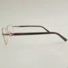 Men Women Rectangle Metal Acetate Goldbrown Medium Eyeglasses Efsmpum3 04 by Eye9 Optics