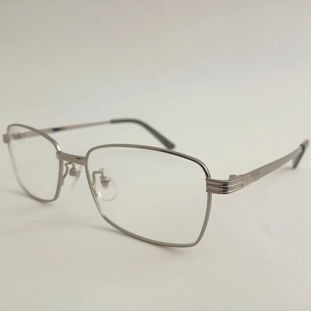 Men Women Rectangle Metal Acetate Greyblack Medium Eyeglasses Efsmpum1 02 by Eye9 Optics