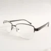 Men Women Rectangle Metal Acetate Halfrim Bronzeblack Medium Eyeglasses Ehsmpum3 02 by Eye9 Optics