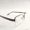 Men Women Rectangle Metal Acetate Halfrim Bronzeblack Medium Eyeglasses Ehsmpum3 03 by Eye9 Optics
