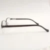 Men Women Rectangle Metal Acetate Halfrim Bronzeblack Medium Eyeglasses Ehsmpum3 04 by Eye9 Optics
