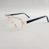 Men Women Rectangle Metal Acetate Halfrim Goldblack Large Eyeglasses Ehsmpul2 02 by Eye9 Optics
